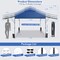 Costway 10'x17.6'Outdoor Instant Pop-up Canopy Tent Dual Half Awnings Adjust Patio Blue/White/Gray/Black/Pink